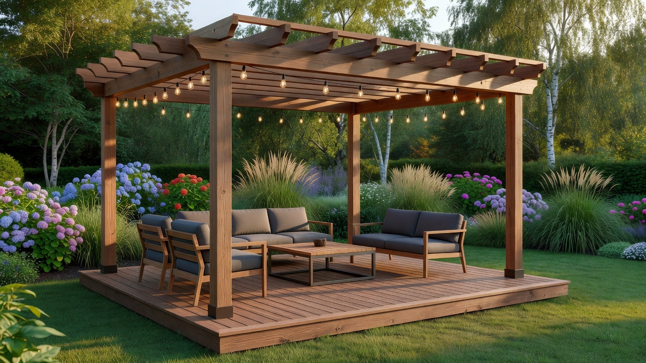 Deck with Pergola